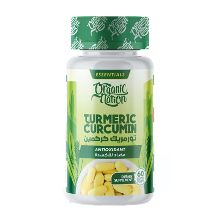 Organic Nation Turmeric Curcumin 60 Coated Tablets