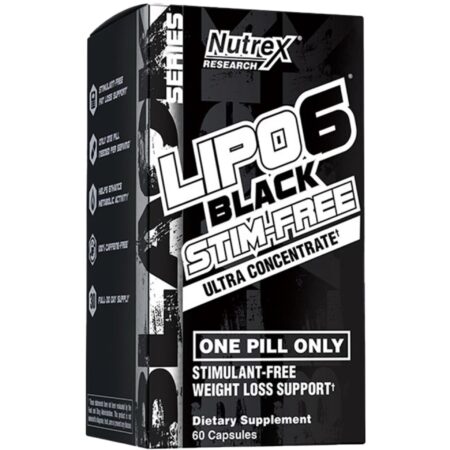 Nutrex Lipo6 Black stim-free 60 Capules, 60 Servings