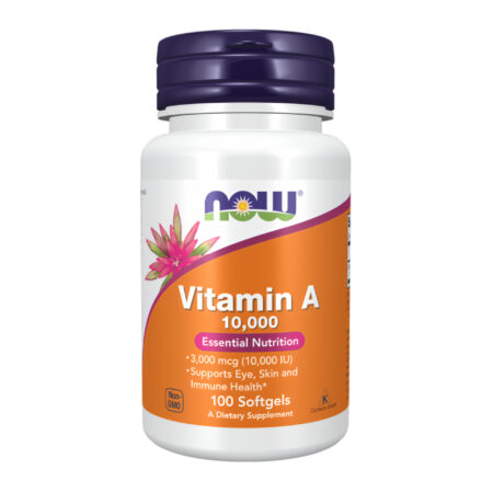 NOW Vitamin A 10.000, 100 Softgels