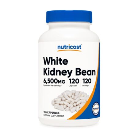Nutricost White Kidney Bean 6500mg Carb Blocker 120 Capsules