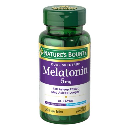 Nature's Bounty Dual Spectrum Melatonin 5mg 60 Tablets