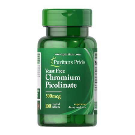 Puritans Pride Chromium Picolinate 500mcg 100 Tablets