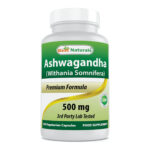Best Naturals Ashwagandha 500mg 120 Vegetarian Capsules