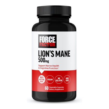 Force Factor Lions Mane 500mg 60 Vegetable Capsules