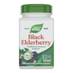 Natures Way Black Elderberry 1150mg 100 Vegan Capsules