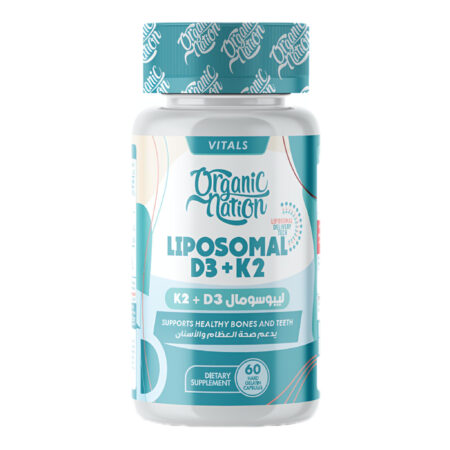 Organic Nation Liposomal D3 + K2, 60 Capsules