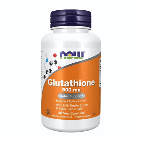 NOW Glutathione 500mg 60 Vege Capsules