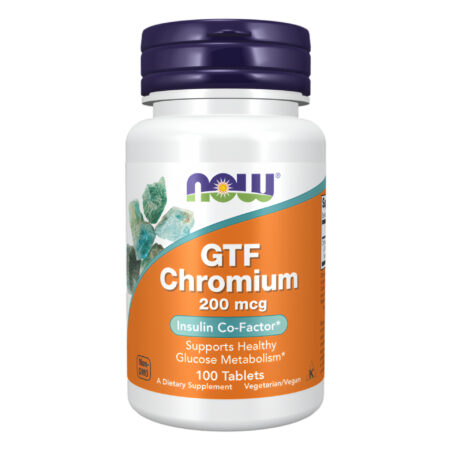 NOW GTF Chromium 200mcg, 100 Tablets