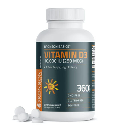Bronson Vitamin D3,10000 IU 360 Tablets